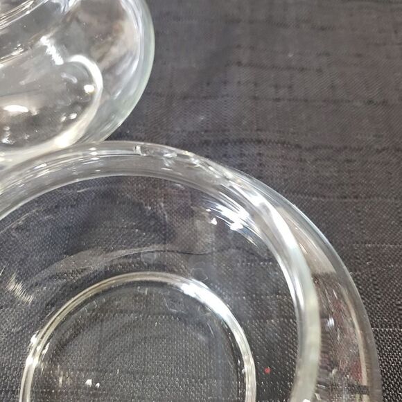 Adorable Pagoda Apothecary Stackable 3 Tiered Glass Jars 8" CHIP Price Reduced - Picture 5 of 6